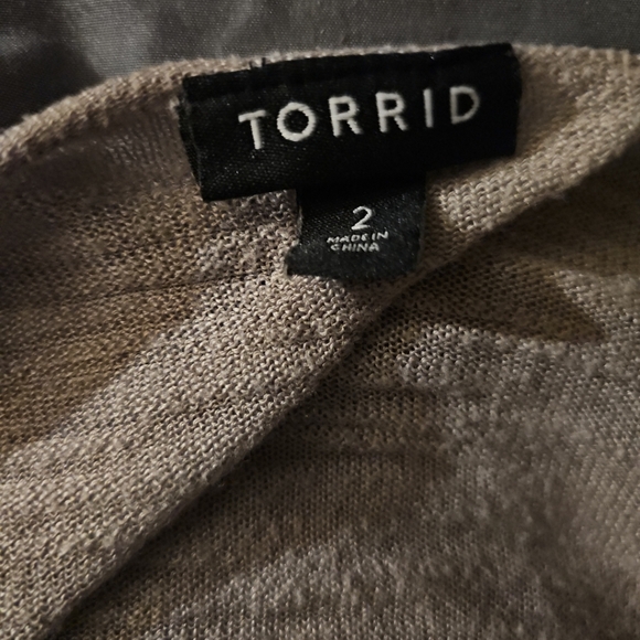 Torrid Gray Knit Cardigan - Picture 3 of 4